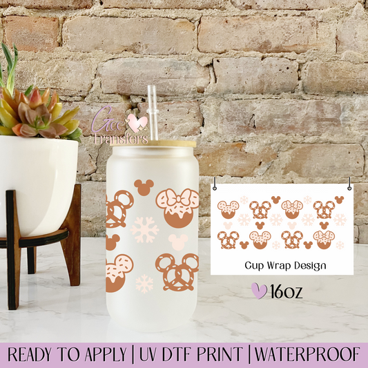 Pretzel Magic Ears - 16oz UV DTF WRAP