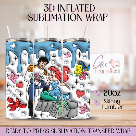 Handsome and Duchess Undersea- 20oz 3D Inflated Sublimation Wrap