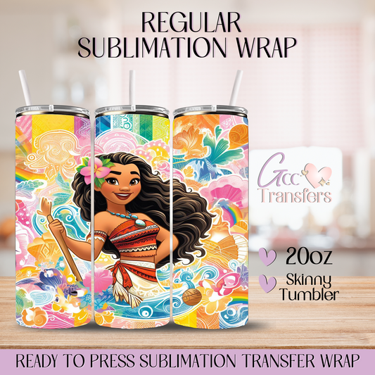 Hawaiian Duchess - 20oz Regular Sublimation Wrap