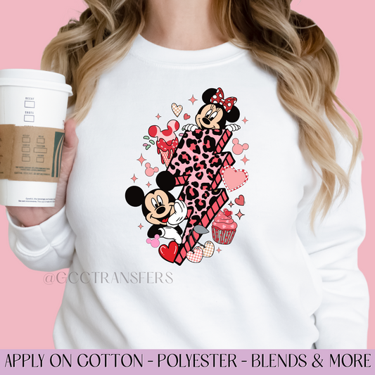 Retro Lightning Bolt Mice - Full Color DTF Transfer