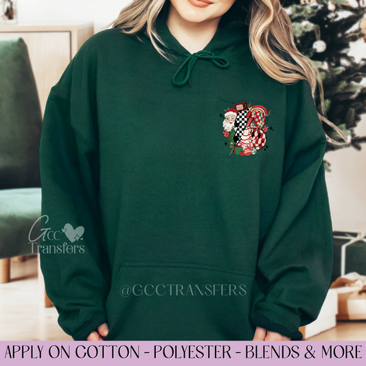 Retro Santa Claus (Pocket Size) - Full Color DTF Transfer