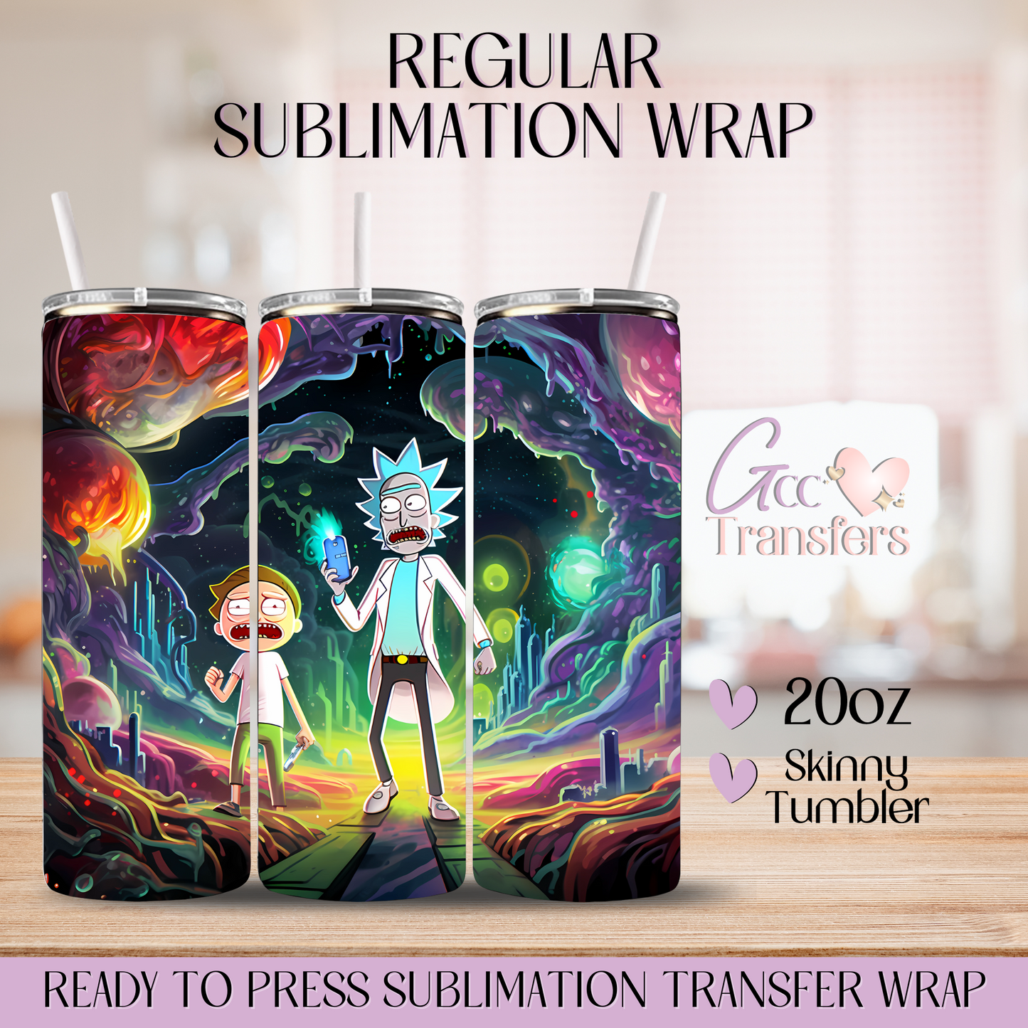 R & M Cartoon - 20oz Regular Sublimation Wrap