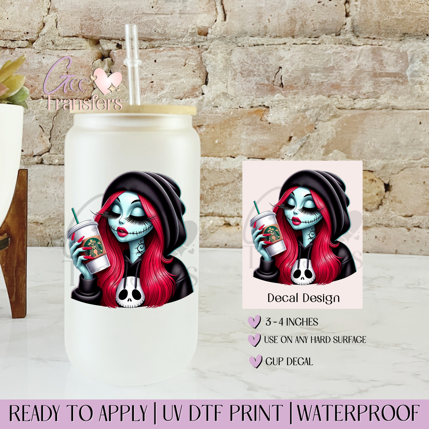 Sally Red Hair - Decal UVDTF