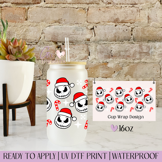 Santa Eternal Misfits Faces - 16oz UV DTF WRAP
