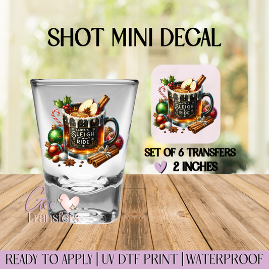 Santa's Sleigh Ride - Set of 6 (Shot UV Decals)