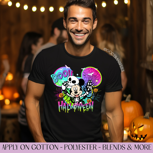 Boo! Halloween Mice  - Full Color DTF Transfer
