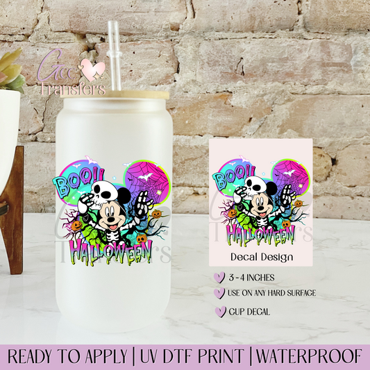 Scary Mice Boo Halloween - Decal UVDTF