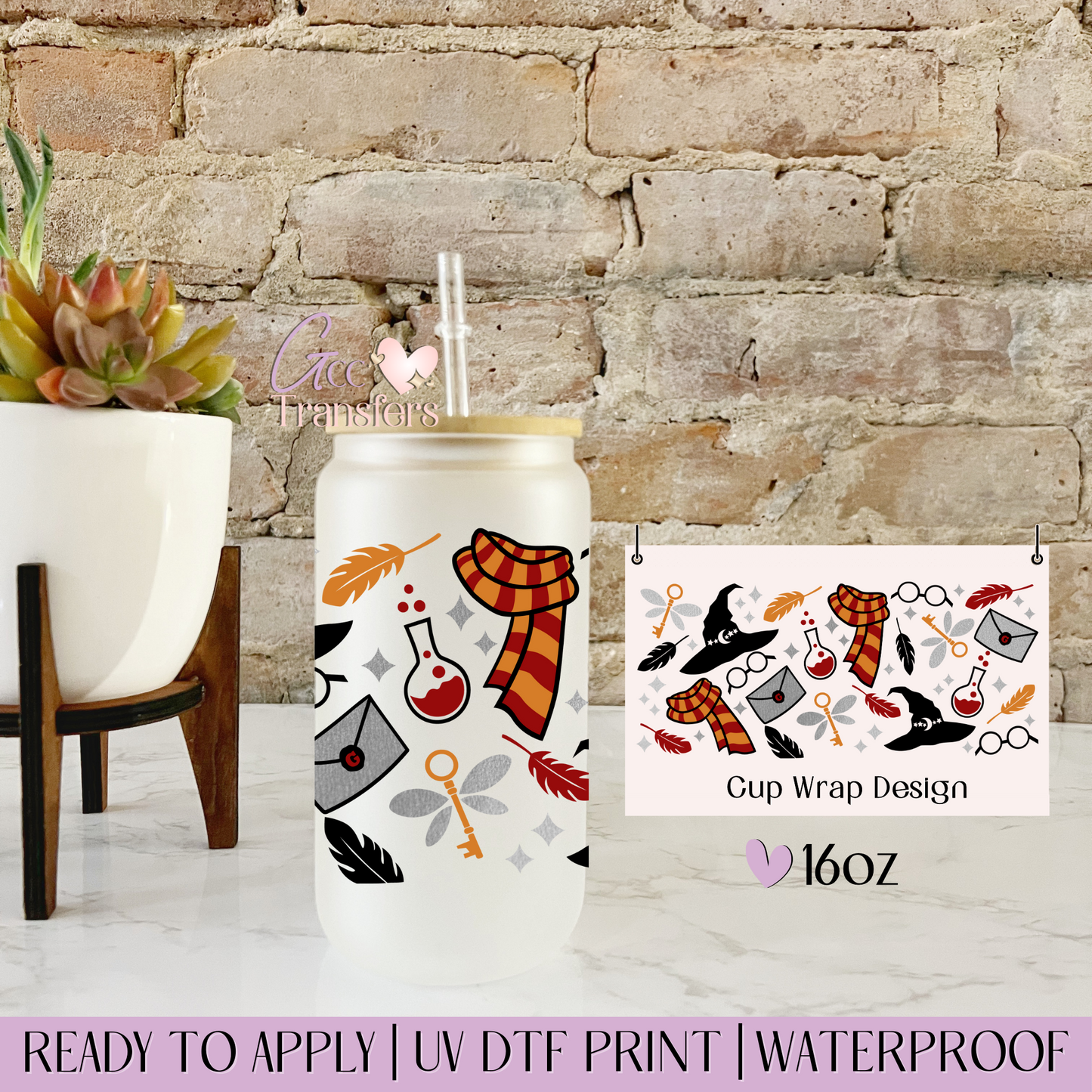 School Basic Magic Halloween   - 16oz UV DTF WRAP