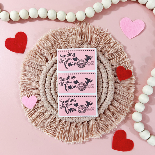 Sending You Love! - 100 Thermal Labels Stickers