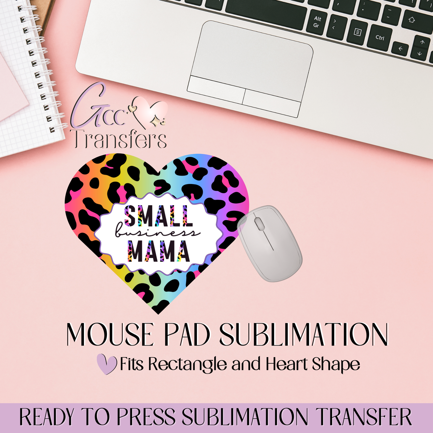 Small Business Mama - Mouse Pad Sublimation Transfer