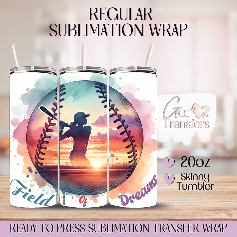 Softball Girl Field of Dreams - 20oz Regular Sublimation Wrap