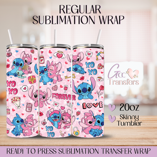 Cute Alien Forever Love - 20oz Regular Sublimation Wrap
