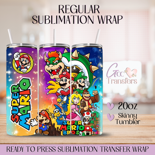 Super Coins Collector Friend Sparkle - 20oz Regular Sublimation Wrap