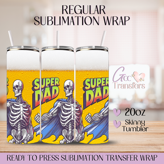 Super Dad Beer - 20oz Regular Sublimation Wrap