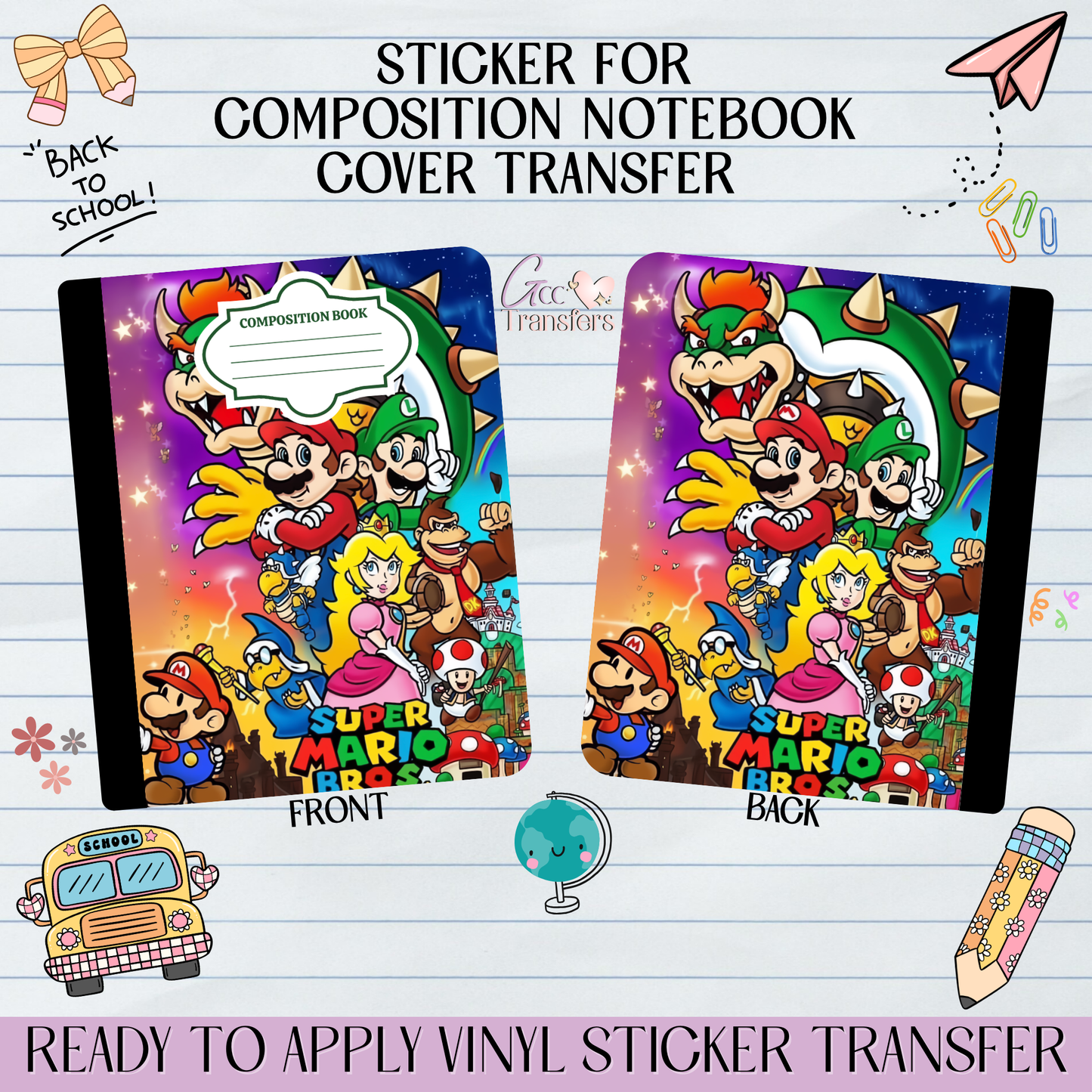 Gamer Coins Jumping Character - Sticker for Notebook Cover
