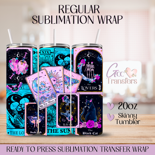 Tarot Cards Celestial - 20oz Regular Sublimation Wrap