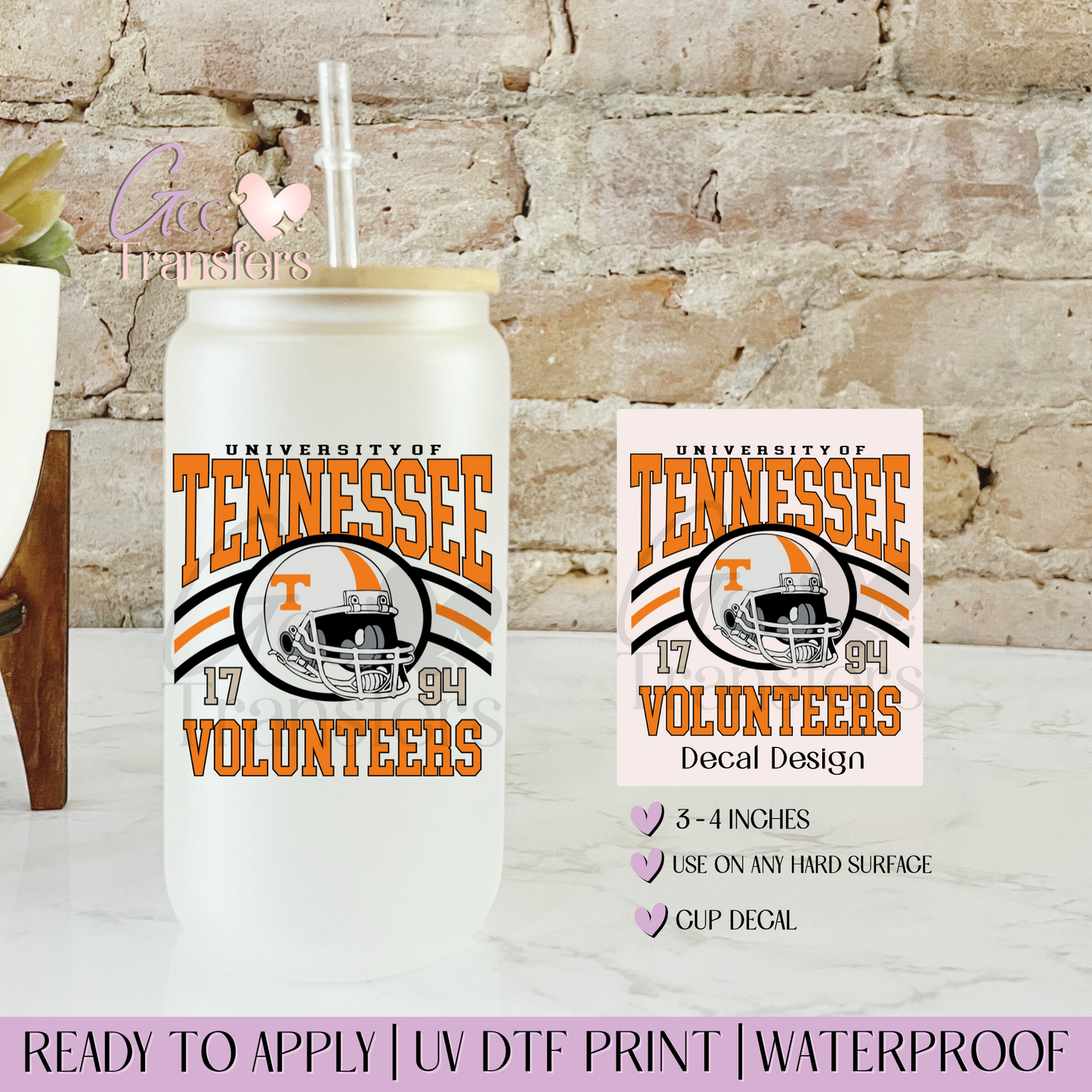 Tennessee Volunteers - Decal UVDTF