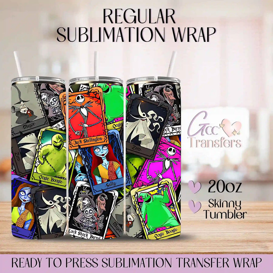 The Nightmare Tarot Cards - 20oz Regular Sublimation Wrap