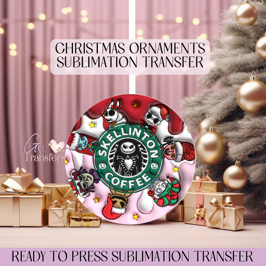 The Nightmare Love Story Crew- 3" Ornament Sublimation Transfer