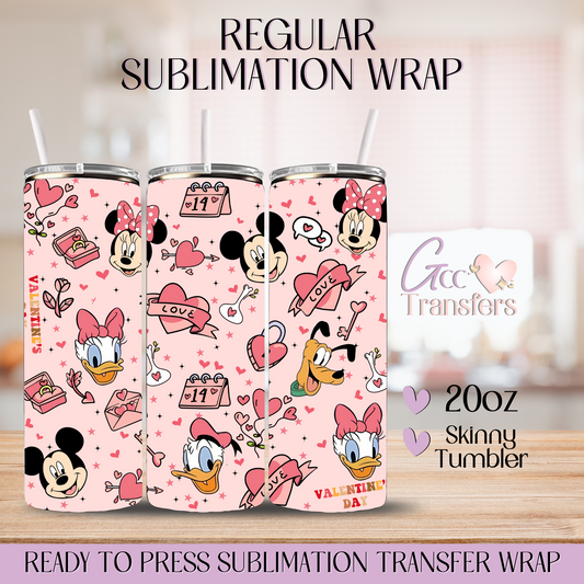 Valentine Mice - 20oz Regular Sublimation Wrap