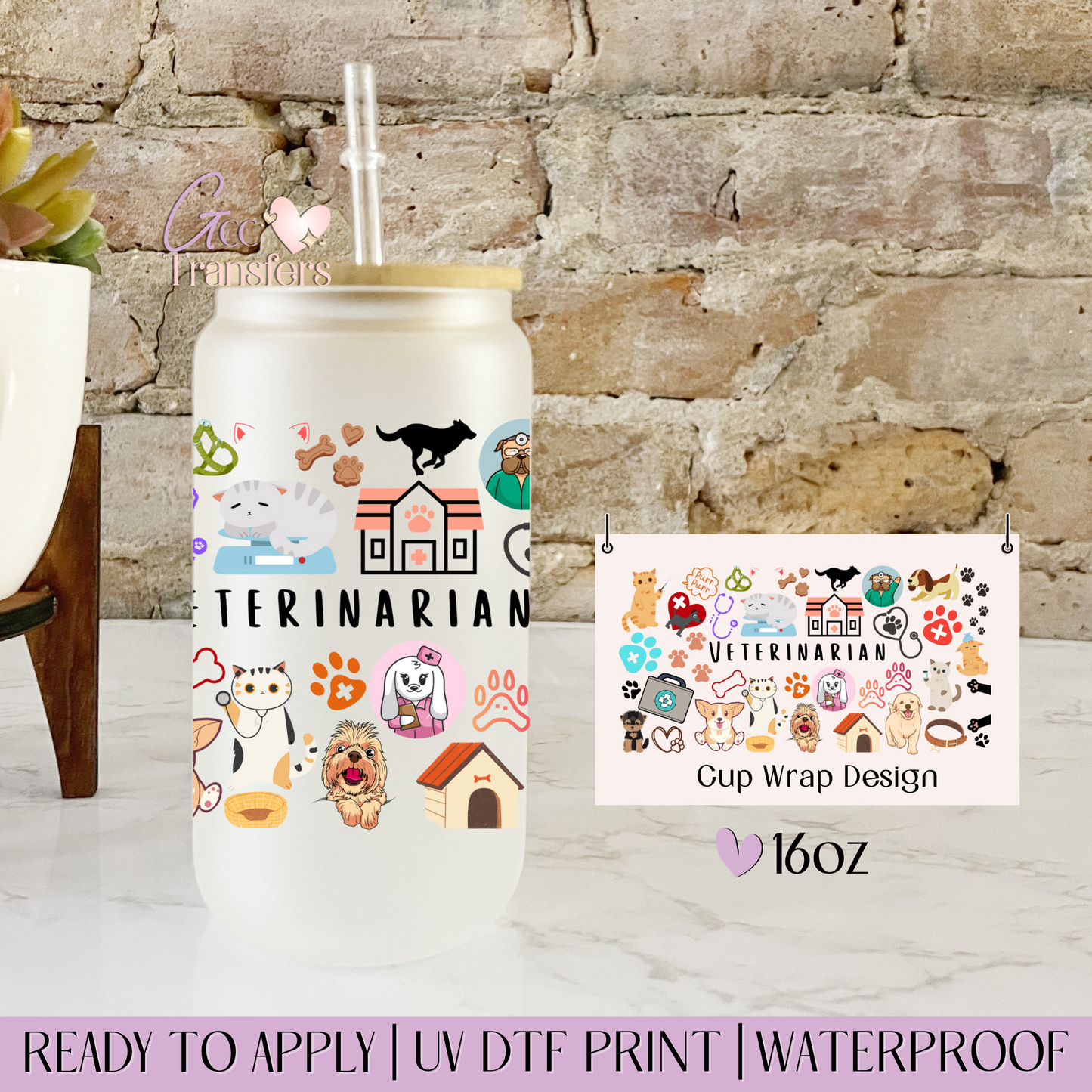 Veterinarian - 16oz UV DTF WRAP