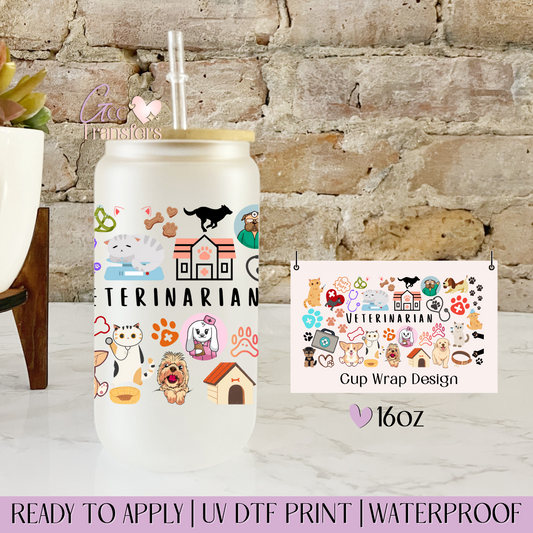 Veterinarian - 16oz UV DTF WRAP