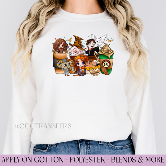 Wand School Iced Coffee - Full Color DTF Transfer