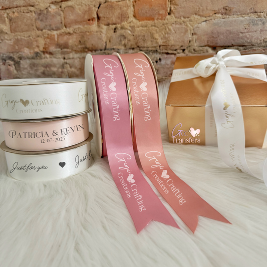 1 1/2" Custom Printing Ribbon - Double Face Satin