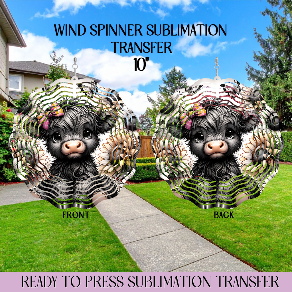 Summer Vibes - 10" Wind Spinner Set of 2 Sub. Transfer