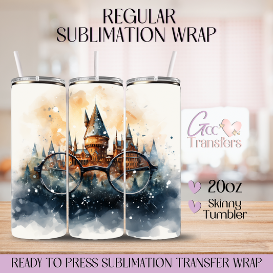 Winter in Wizarding School - 20oz Regular Sublimation Wrap