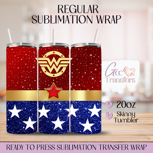 Shielded Beauty Woman - 20oz Regular Sublimation Wrap