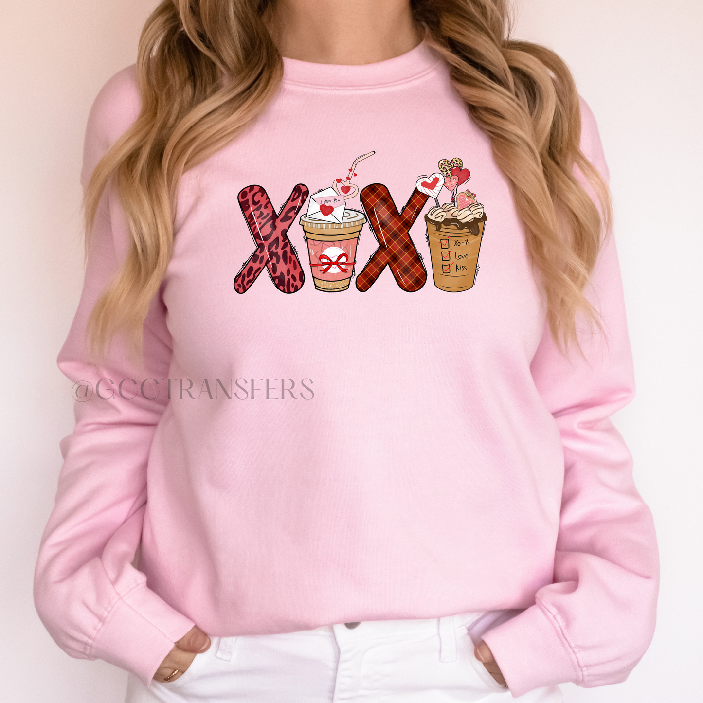 Xoxo Coffee - Full Color DTF Transfer