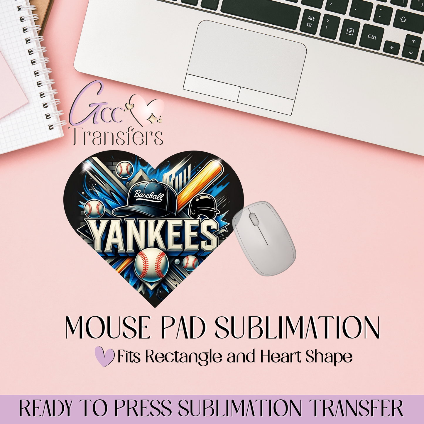 Yankees Baseball Team - Mouse Pad Sublimation Transfer