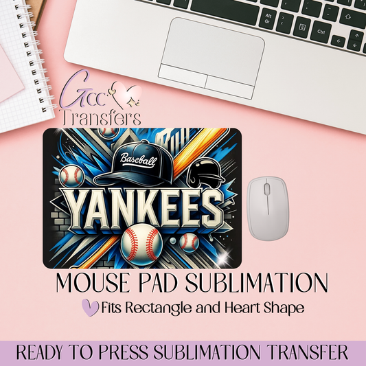 Yankees Baseball Team - Mouse Pad Sublimation Transfer