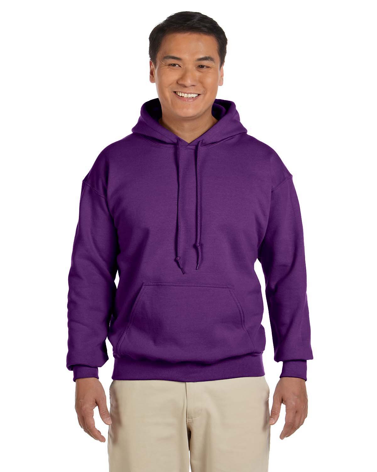 Purple- Gildan 18500 Heavy Blend Hooded Sweatshirt