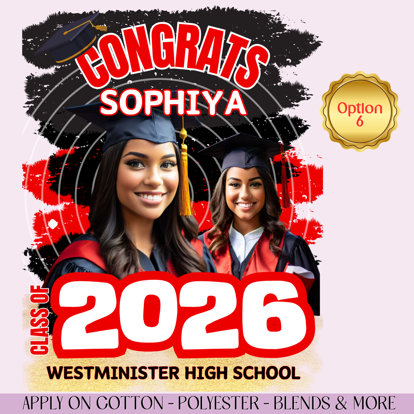 2026 Custom Graduation DTF Transfer
