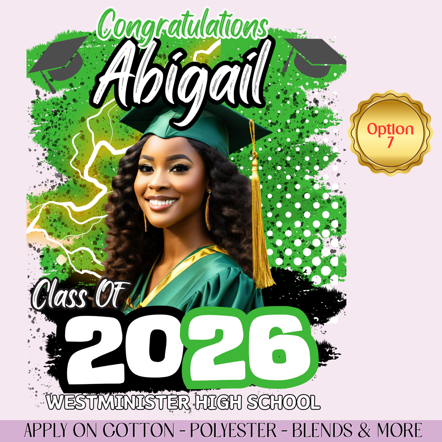 2026 Custom Graduation DTF Transfer