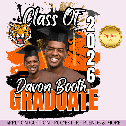 2026 Custom Graduation DTF Transfer
