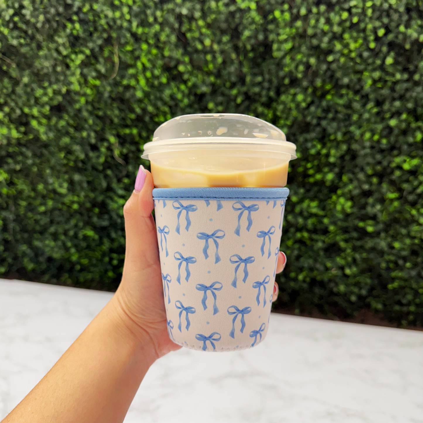 Blue Bow Coquette - Cup Sleeve