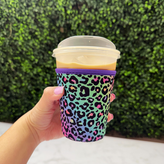 Colored Leopard Pattern - Cup Sleeve