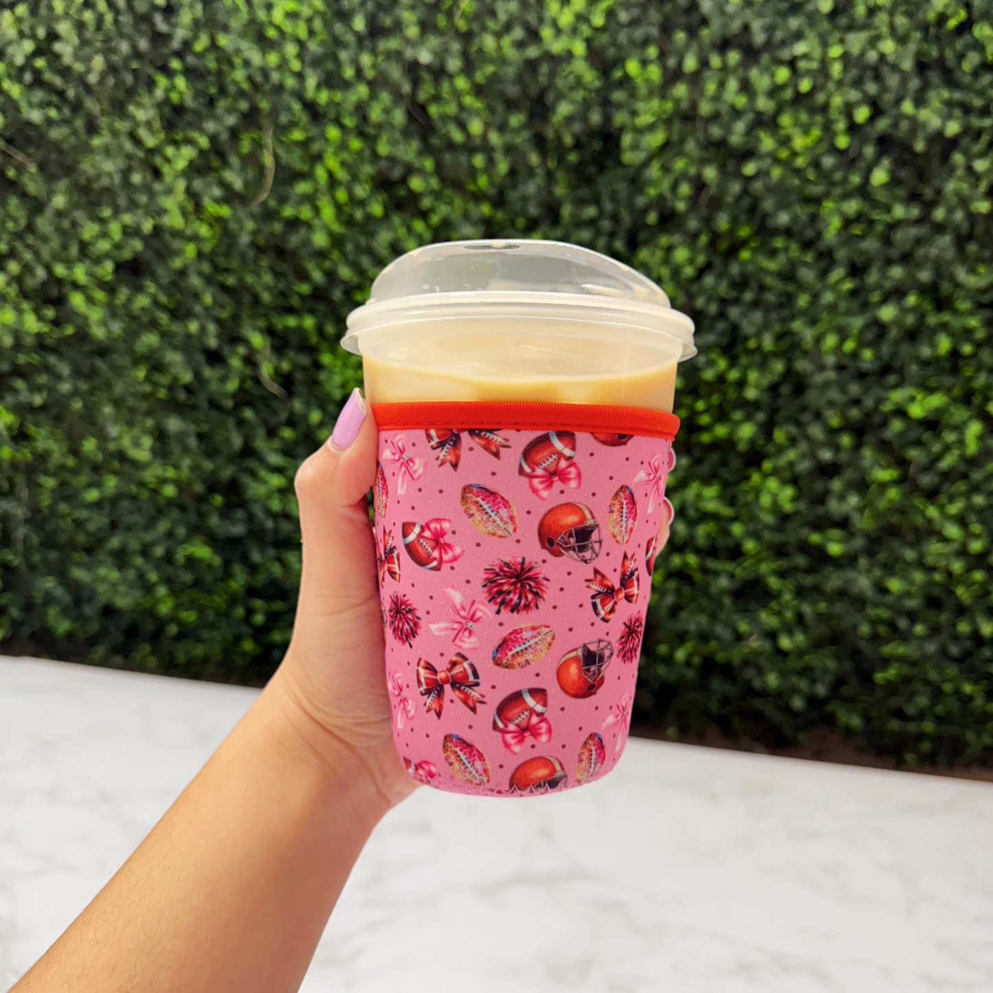 Coquette Football Disco Ball - Cup Sleeve