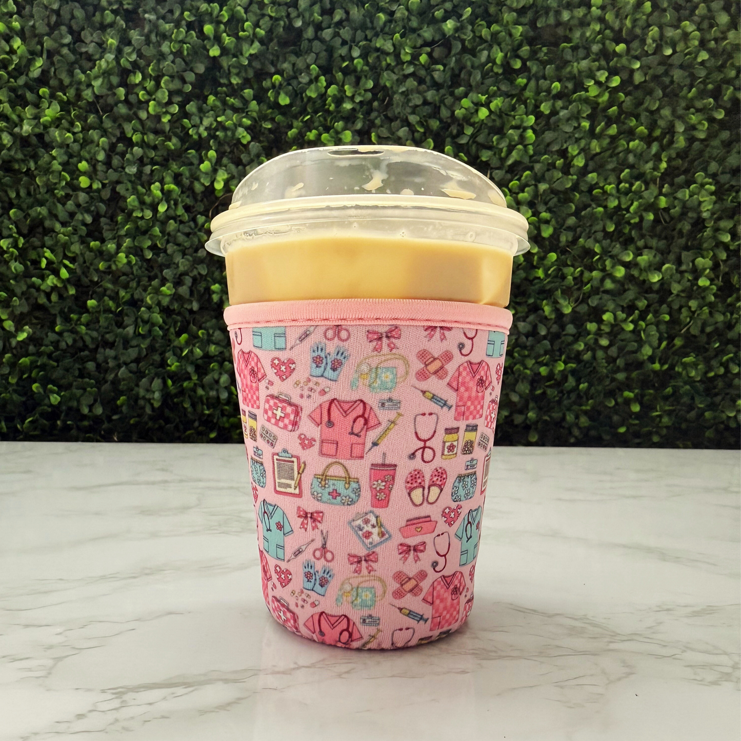 Cute Nurse Medical Scrubs - Cup Sleeve