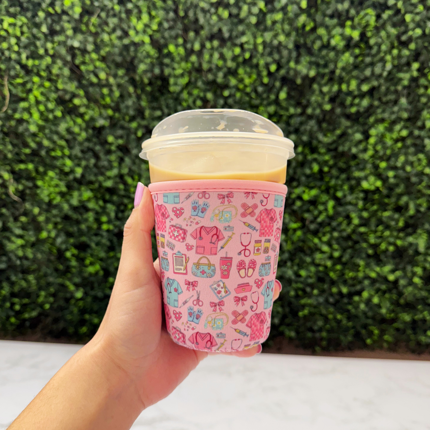 Cute Nurse Medical Scrubs - Cup Sleeve