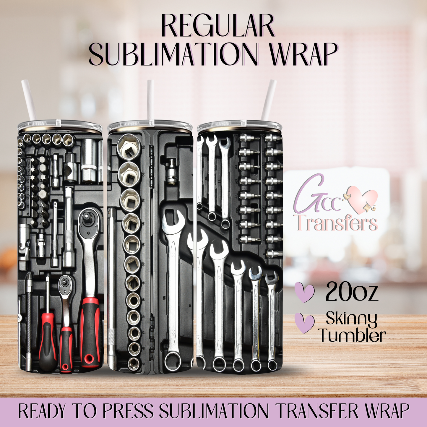 Tool Box Mechanic - 20oz Regular Sublimation Wrap