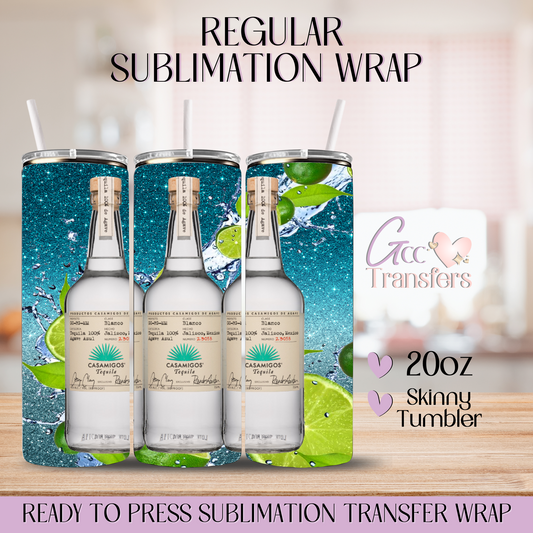 Casamigos Tequila with Lemons - 20oz Regular Sublimation Wrap