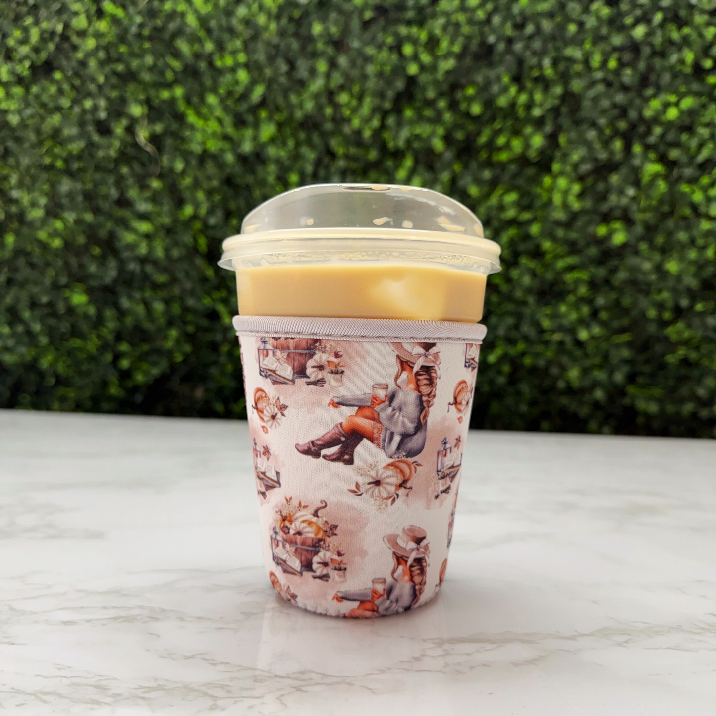 Girly Cozy Fall Bookish - Cup Sleeve