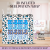 Mama Leopard Blue - 20oz 3D Inflated Sublimation Wrap