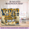 NC A&T Aggies Football Team- 20oz 3D Inflated Sublimation Wrap