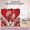 NJ Devils Ice Hockey Team - 20oz Regular Sublimation Wrap