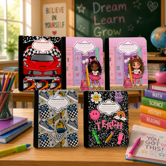 Back to School Notebook Sticker Bundle — 5 Designs
